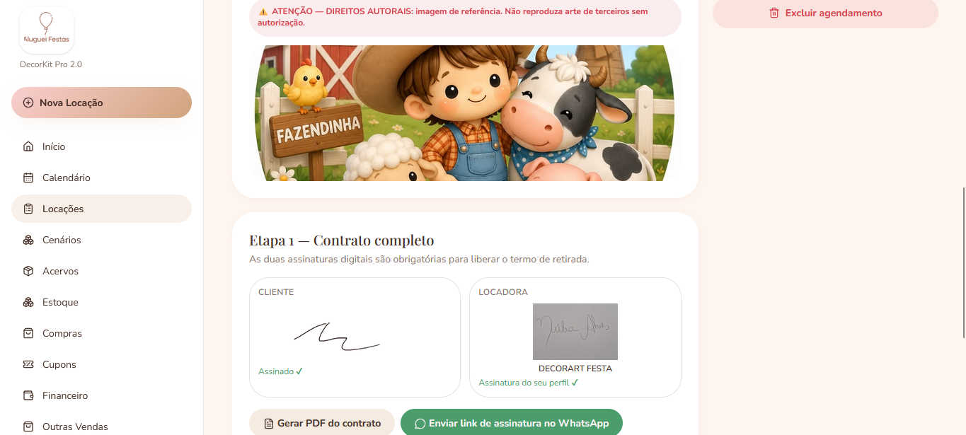 Tela 5 do sistema Minha Agenda